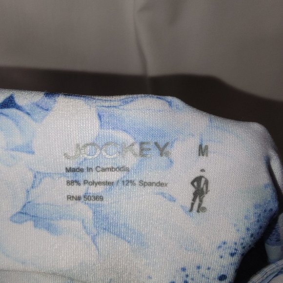 Jockey blue floral crop leggings - Size Medium - gently worn - Picture 3 of 3